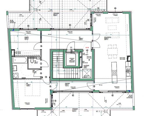 Gr Plan H4 T7 - Verkauf Penthouse Wohnung vom Plan weg