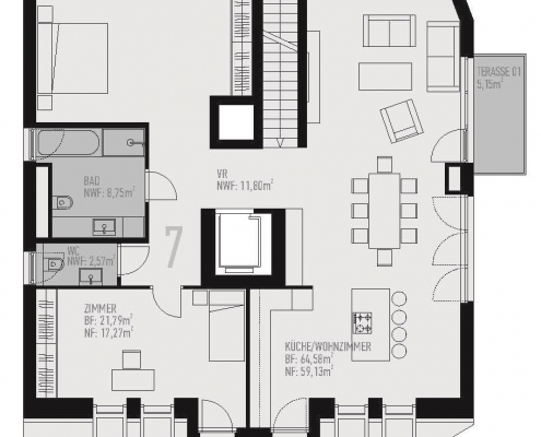 Dachgeschoss Mit Dachterrasse 2 - Verkauf Penthouse Dachgeschosswohnung