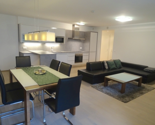 partly furnished 3 bedroom apartment