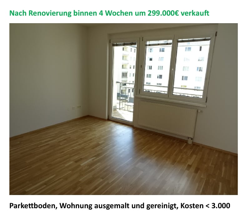 Wohnung sanieren und verkaufen zum Top-Preis in Wien
