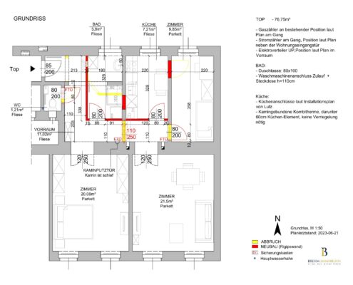 Grundrissoptimierung Plan 1030 Wien