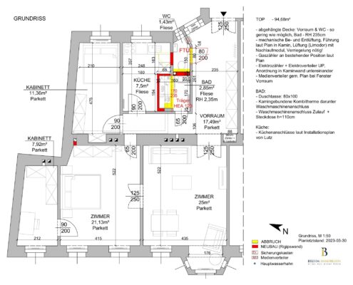 Wohnungssanierung 1050 Wien – Wanddurchbruch & Mauerdurchbruch im Altbau