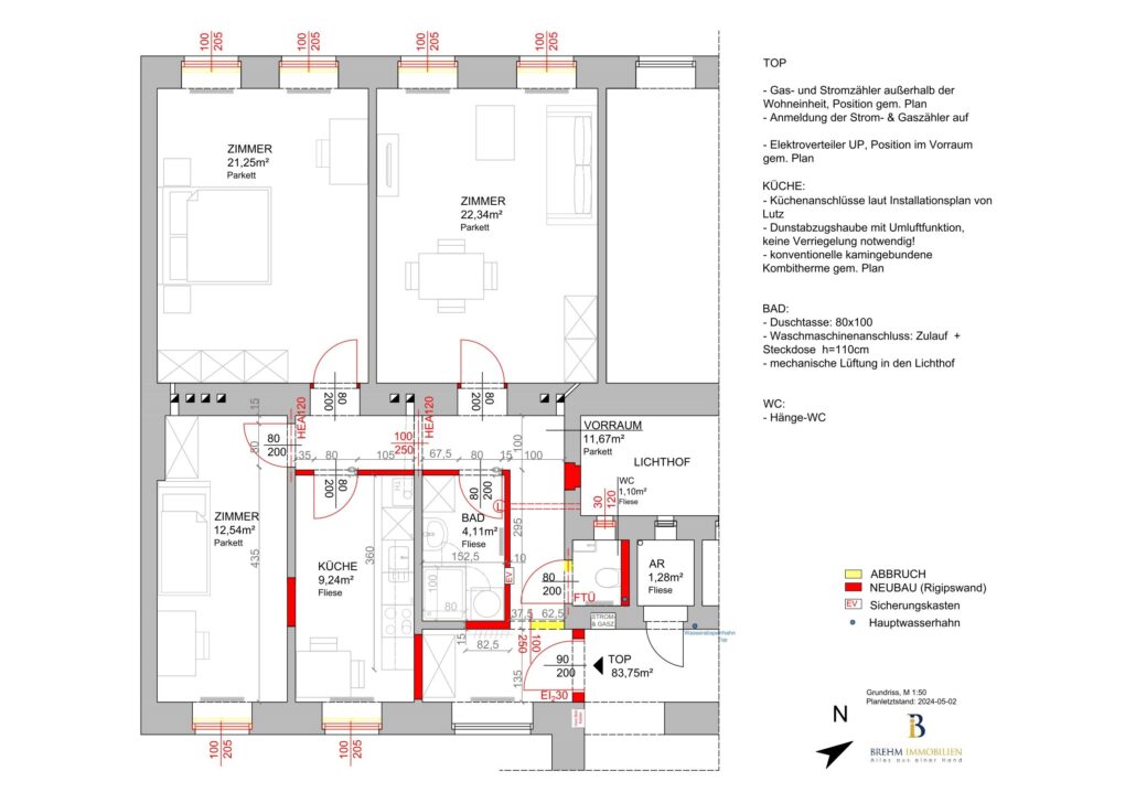 Wohnungszusammenlegung Wien