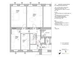 Wohnungszusammenlegung Wien - Wohnungsplan mit Einrichtung