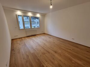 Wohnungssanierung 1190, Wohnzimmer nach Sanierung