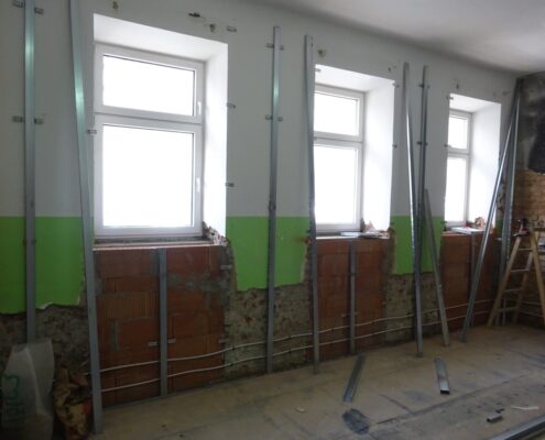 Bürosanierung Zimmer Baustelle