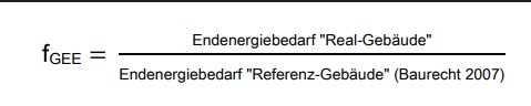 Energieausweis lesen - Energieausweiswerte - Energieausweis fGEE Wert Berechnung