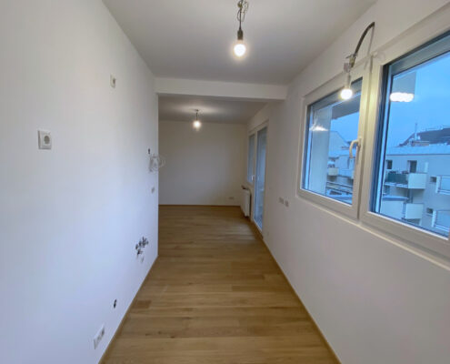 Grundrissoptimierung mit Mauerdurchbruch Küche nachher