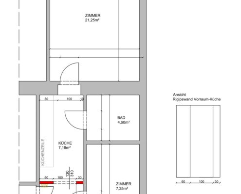 Teilsanierung 1060 Plan