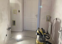 Wohnungsmodernisierung mit Küchenrenovierung Baustelle