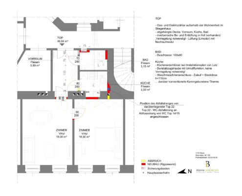Wohnungssanierung 1170 Wien Plan