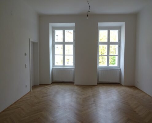 Wohnungssanierung Wien Wohnzimmer neu