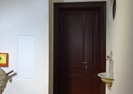 Wohnungssanierung aufsteigende Feuchtigkeit Wohnungseingangstür neu