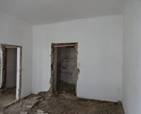 Generalsanierung Zimmer Baustelle