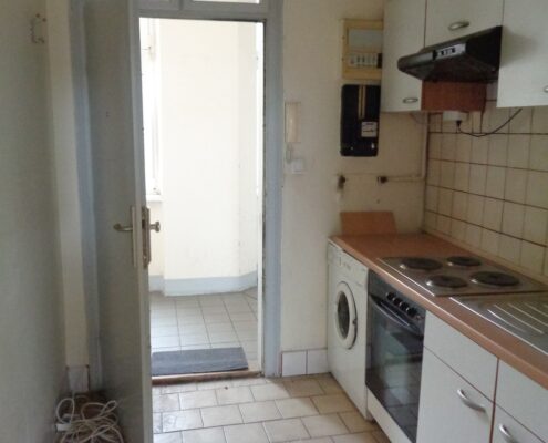 Wohnungszusammenlegung 1150 Küche alt