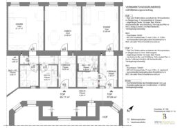 Wohnungssanierung Vermarktungsgrundriss