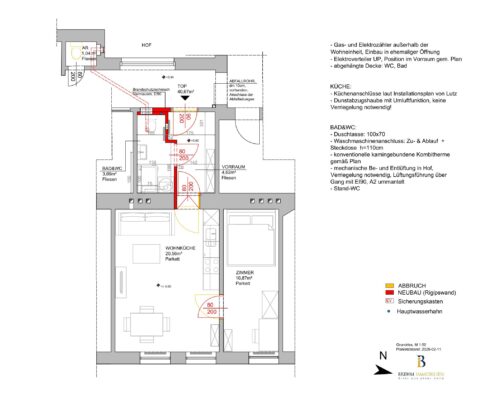 Erfolgreiche Wohnungssanierung in Wien – Plan Praxisbeispiel Erfolgreiche Wohnungssanierung in Wien – Plan Praxisbeispiel