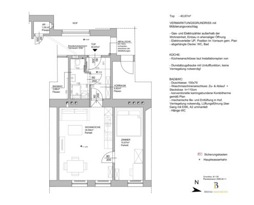 Praxisbeispiel- Vermarktungsgrundriss Praxisbeispiel- Vermarktungsgrundriss