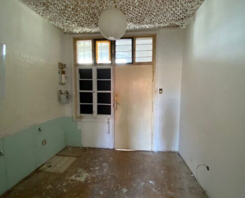 Ausgangslage Wohnungssanierung ohne Vorraum